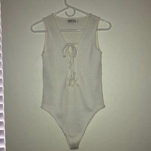 White tie body suit!